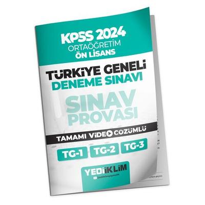 Yediiklim Yayınları 2024 Kpss Türkiye Geneli OrtaöğretimÖnlisans ( 123 ) Deneme Sınavları Tamamı Video Çözümlü