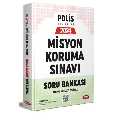 Data Yayınları 2024 Emniyet Genel Müdürlüğü Polis Misyon Koruma Sınavı Soru Bankası - Karekod Çözümlü