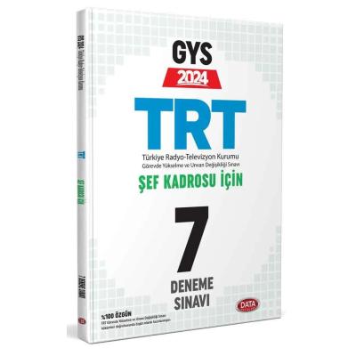 Data Yayınları 2024 TRT Şef Kadrosu İçin GYS 7 Deneme Sınavı