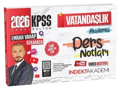İndeks Akademi 2026 KPSS Vatandaşlık Akademisi Video Ders Notları - Emrah Vahap Özkaraca